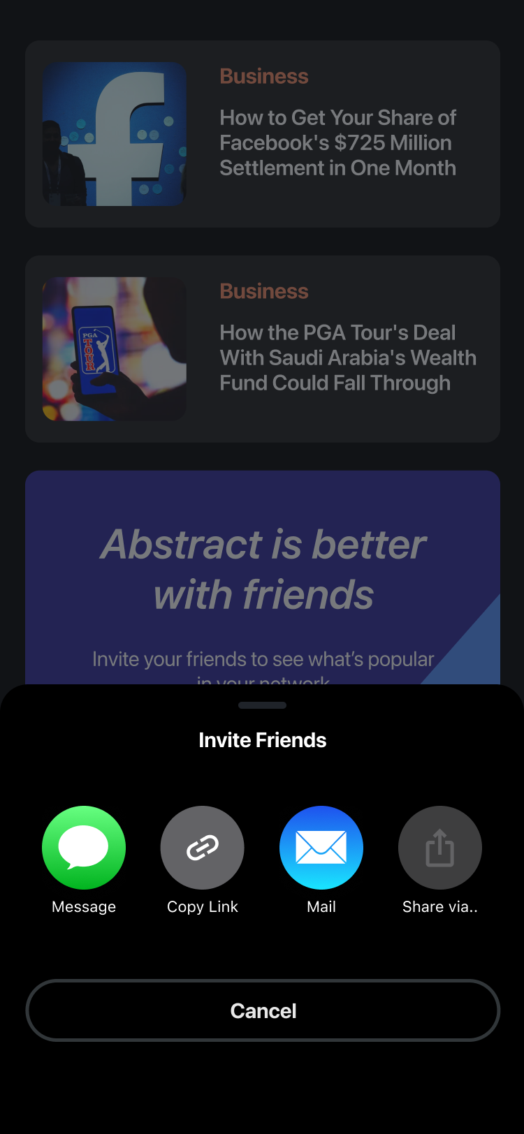 Share App Modal